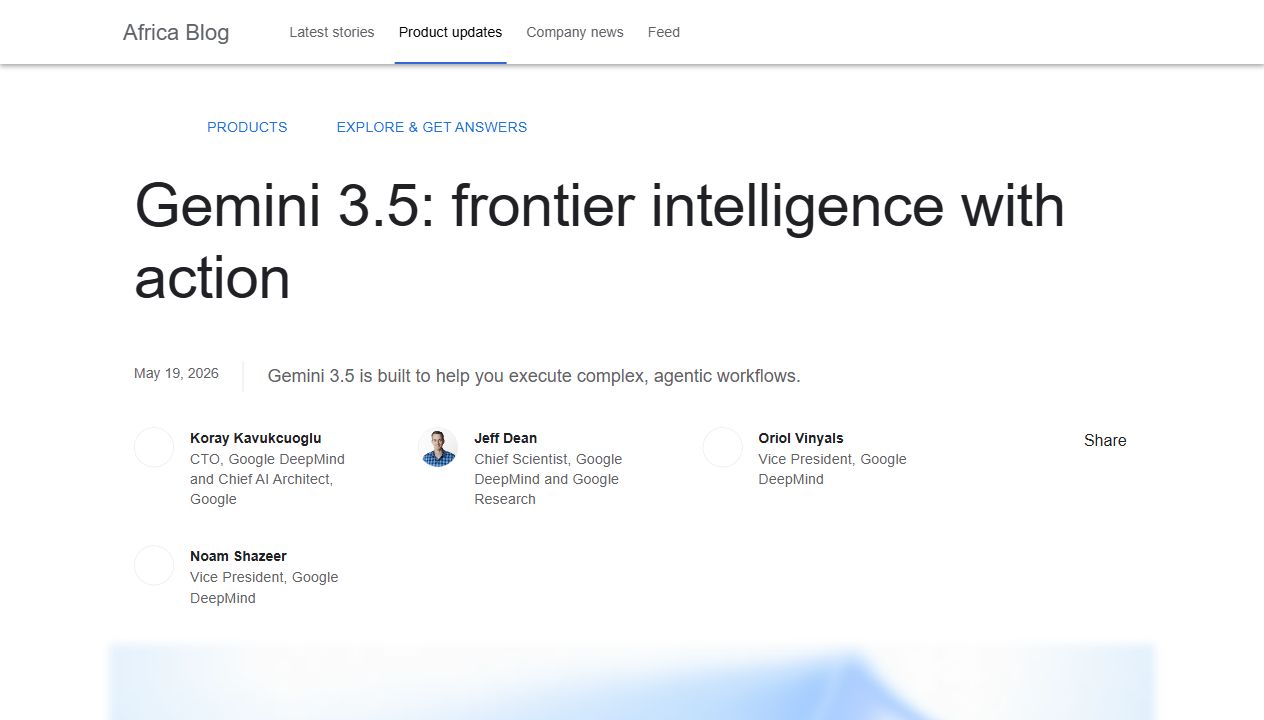2026-05-20: AI Daily Briefing: Gemini 3.5, Karpathy at Anthropic, and the AI Infrastructure Race